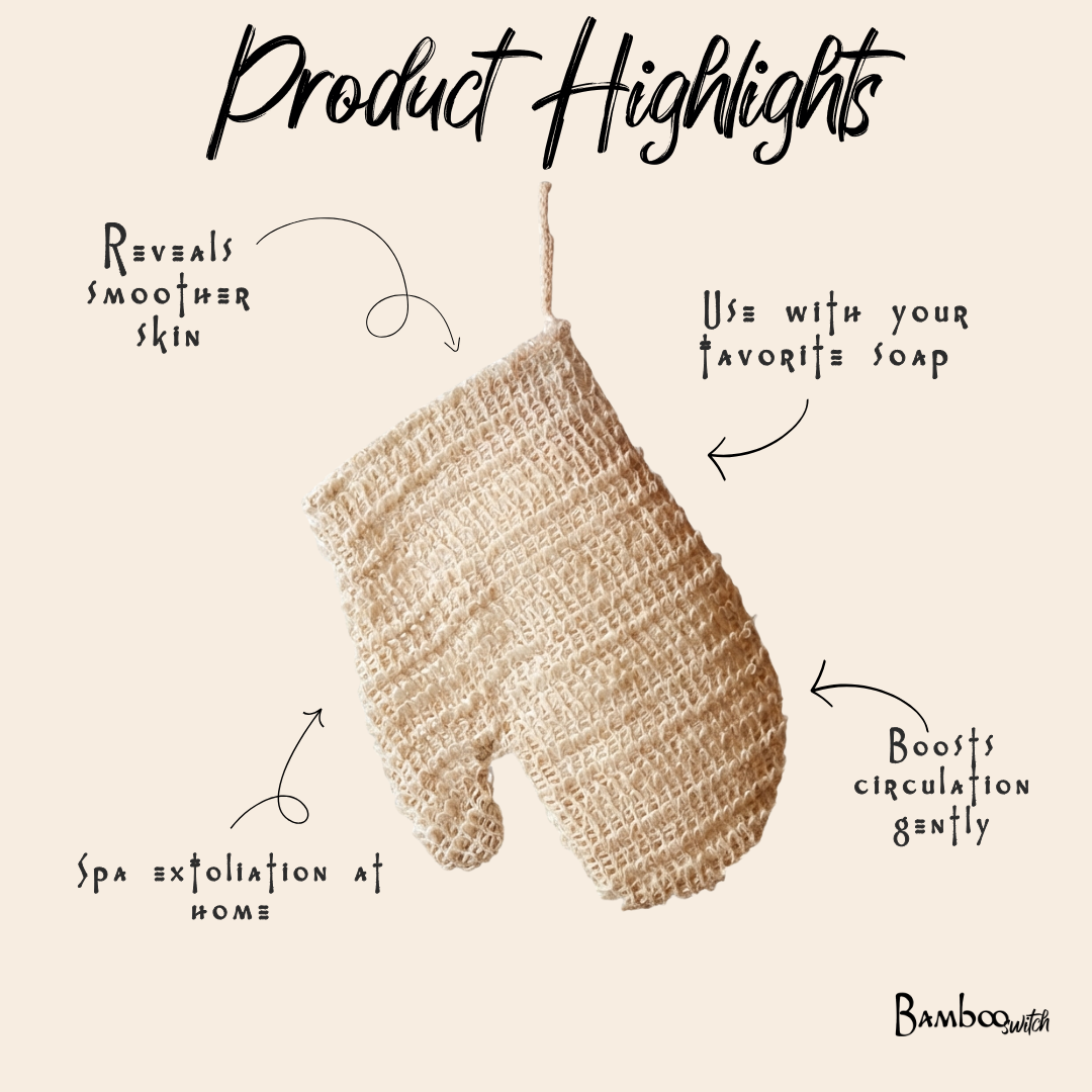 Sisal Exfoliating Shower Glove | Earth Day Bestseller