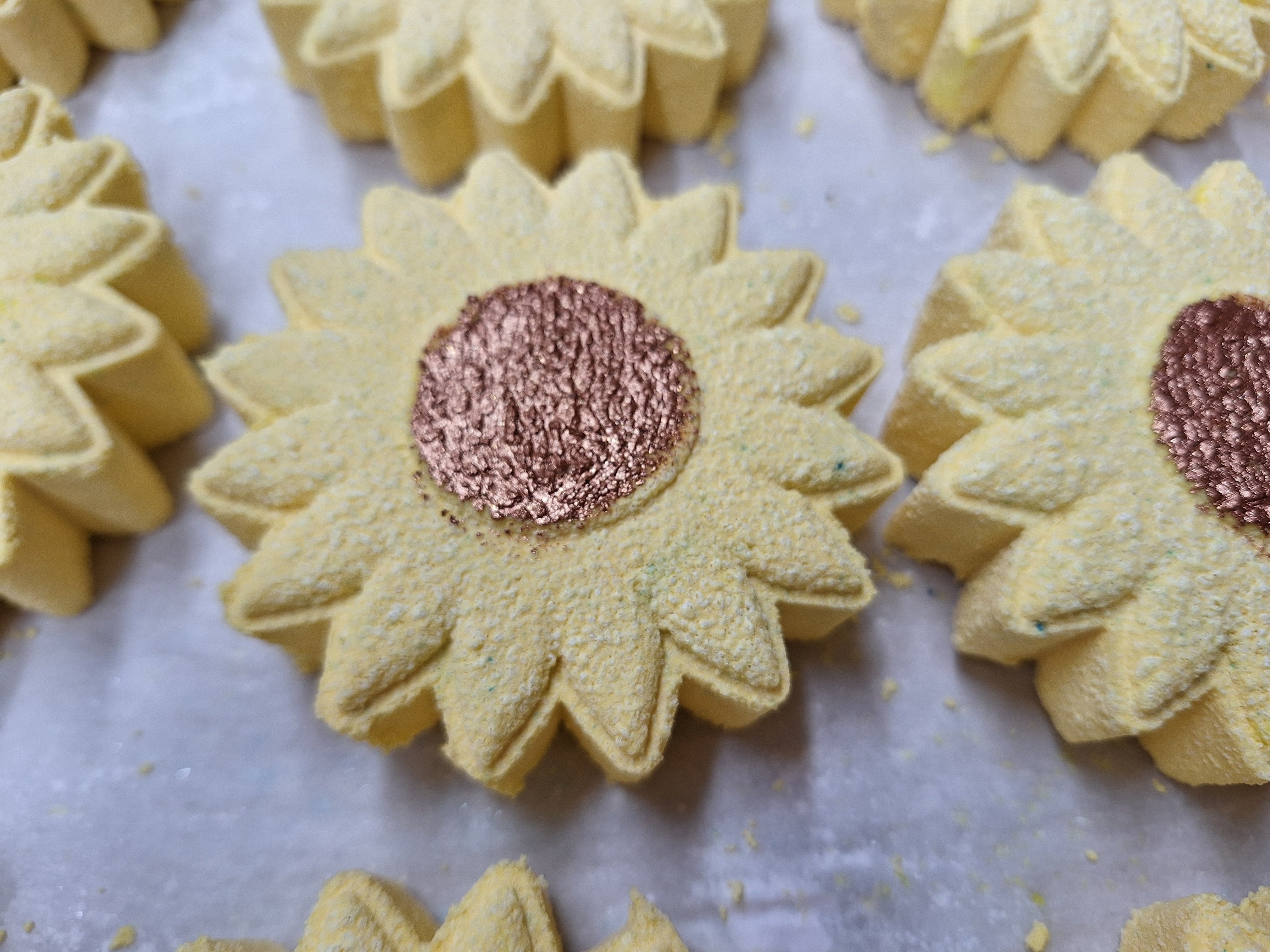 Sunflower bath bomb