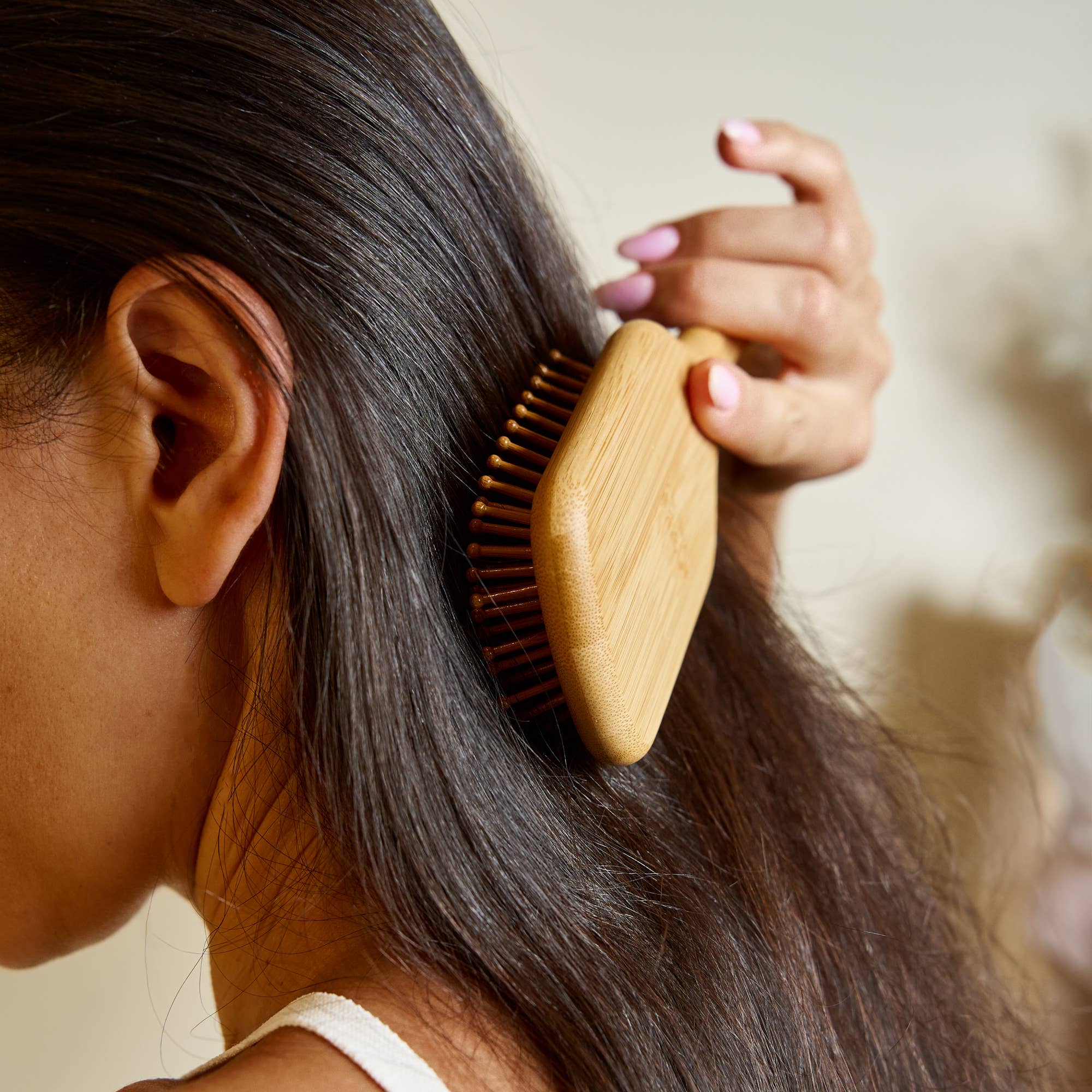 Bamboo Paddle Hairbrush - Square