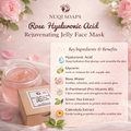 Hyaluronic Acid Rejuvenating  jelly face mask-Rose water and green tea