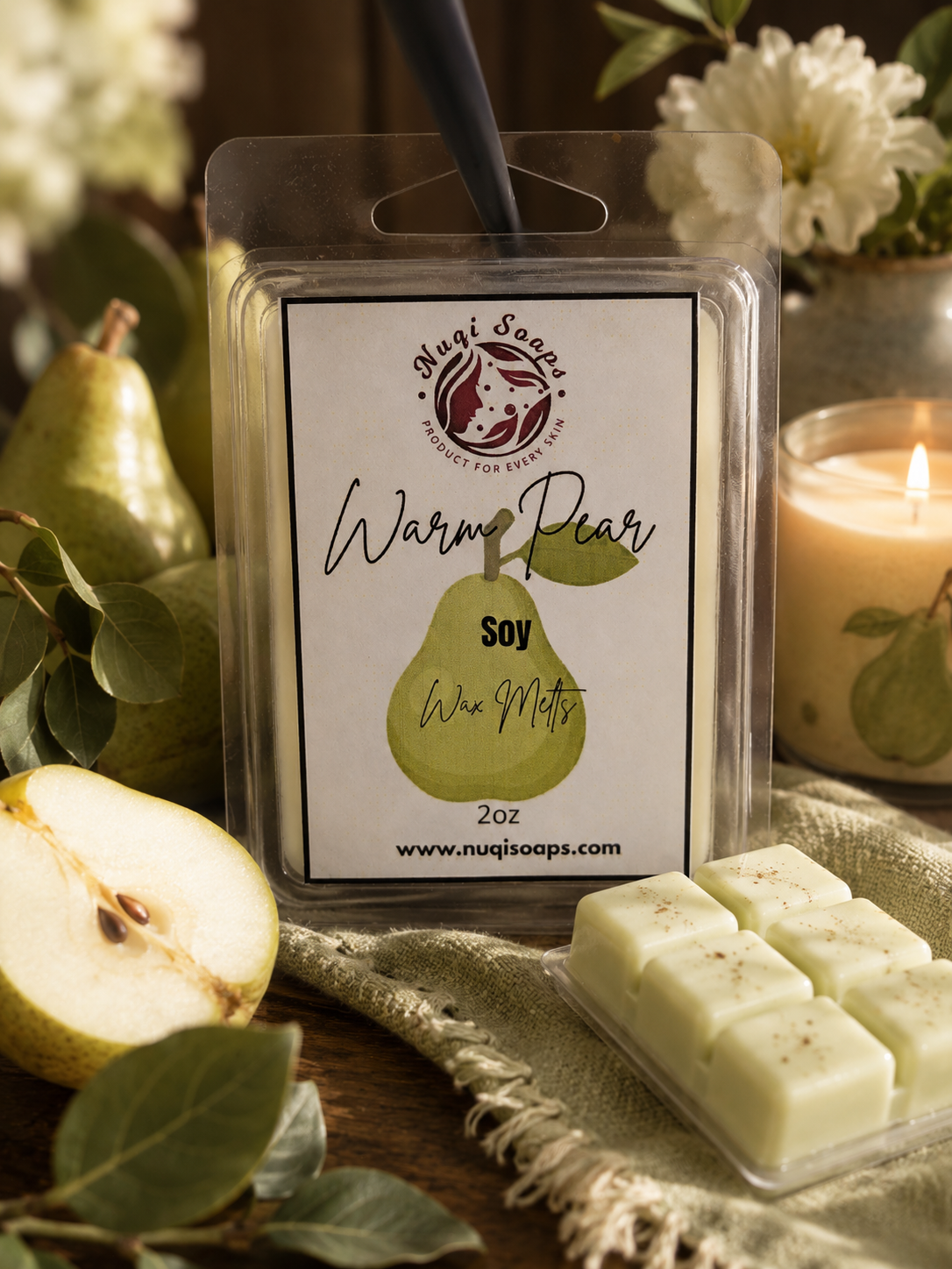 Warm Pear wax melt