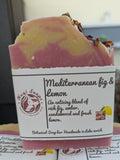 Mediterranean Fig & Lemon Handmade soap bar