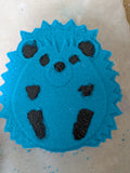 Hedgehog bath bomb with banana tangerine