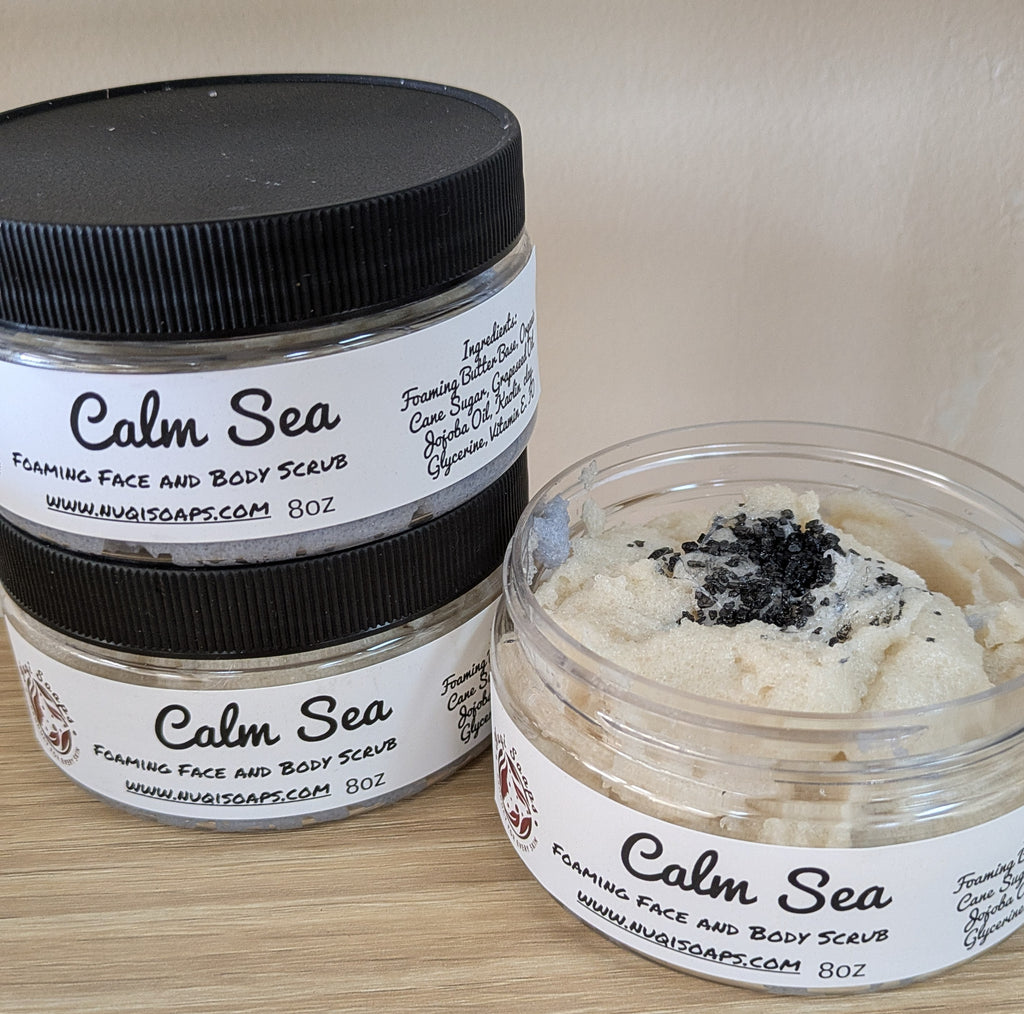 Calm Sea -Foaming face and body scrub-8oz
