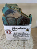 Smoked Cedar and Oud soap Bar-4.5oz