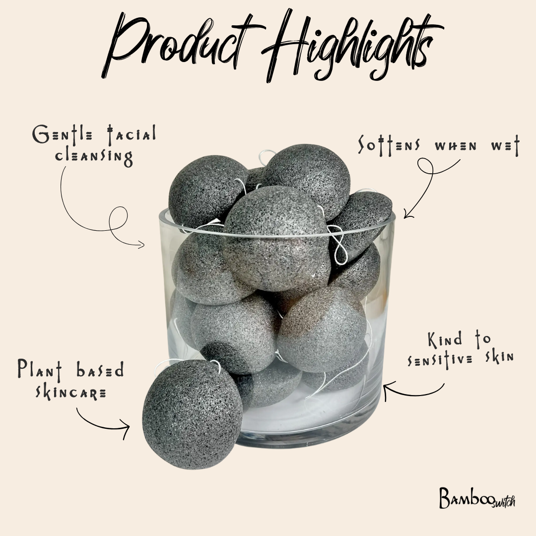 Natural Konjac Facial Cleansing Sponge | Rust