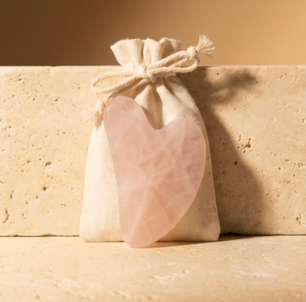 Rose Quartz Gua Sha | Facial Stone
